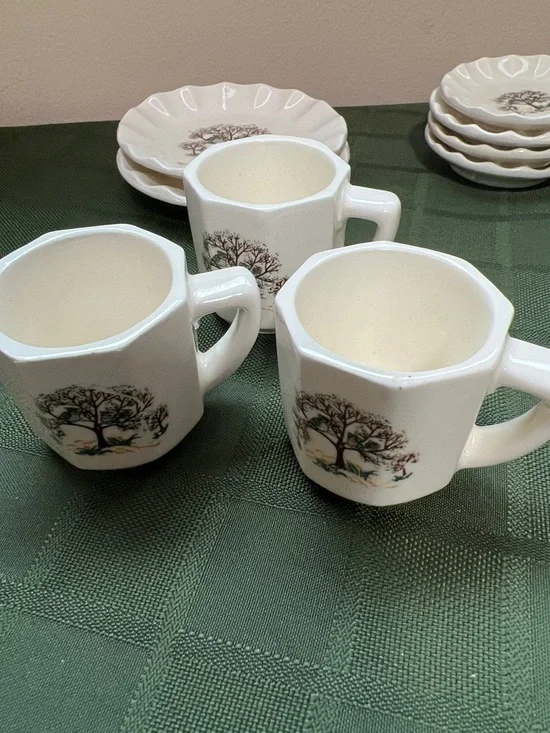 Vintage  1980s Woolworth Owl China Toy Tea Set - Picture 6 of 14